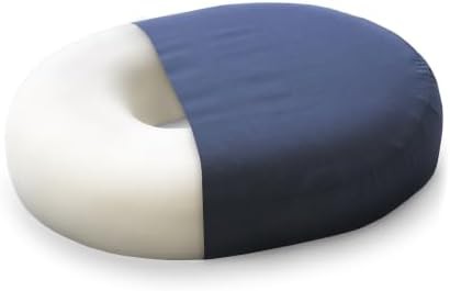 Navy blue donut pillow for pressure relief