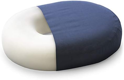 Navy blue donut pillow for pressure relief — photo 4