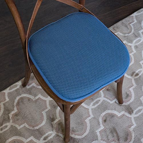 Blue honeycomb textured memory foam seat pads — photo 5