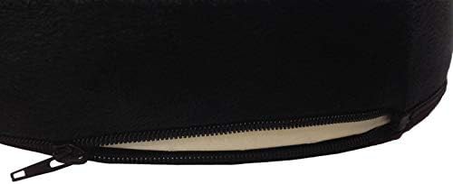 Black gel memory foam orthopedic seat cushion — photo 4