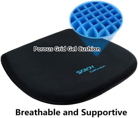 Orthopedic gel coccyx seat cushion black — photo 3