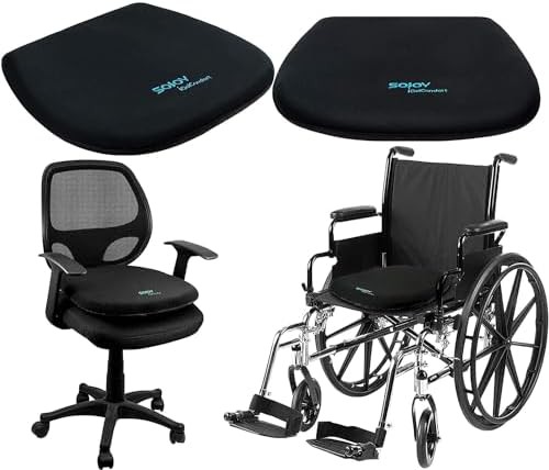 Orthopedic gel coccyx seat cushion black — photo 5