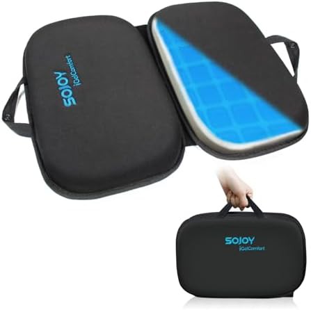 Foldable gel and memory foam cushion