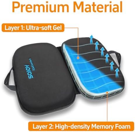 Foldable gel and memory foam cushion — photo 4