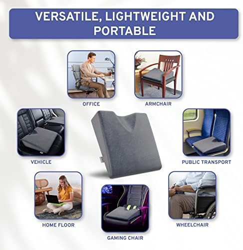 Wedge memory foam height booster cushion — photo 5