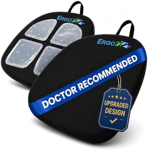 Foldable orthopedic travel seat cushion
