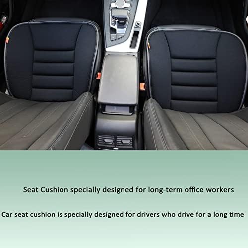 Black leather memory foam driver cushion — photo 5