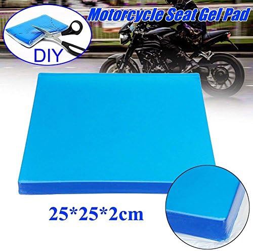 Blue thick gel motorcycle seat cushion — photo 3