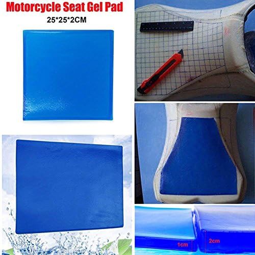 Blue thick gel motorcycle seat cushion — photo 4