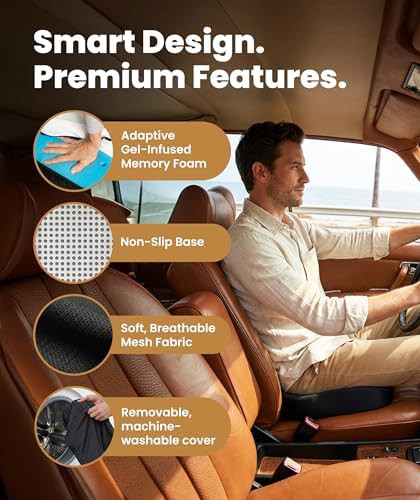 Black airflow large memory foam seat — photo 4
