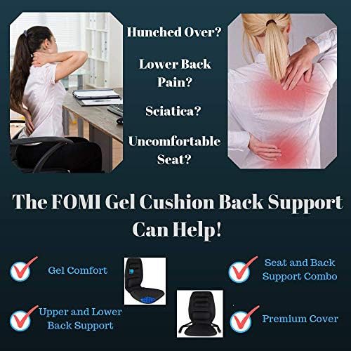 Grid gel cushion and firm back support set — photo 5
