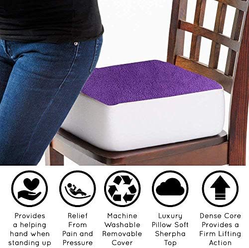 Purple fleece extra thick booster pad — photo 4