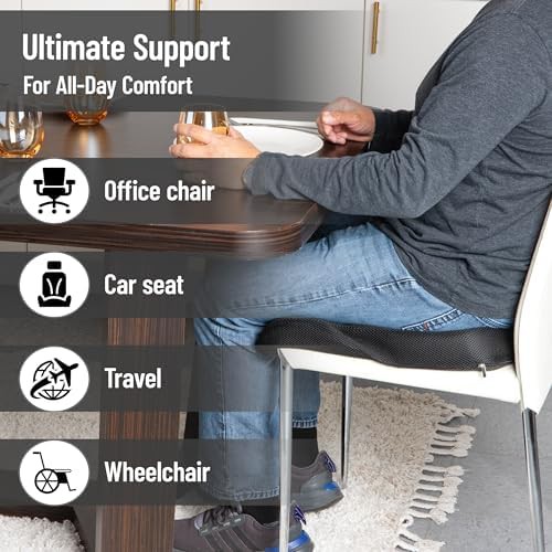 Portable air-cloud memory foam seat pad — photo 4