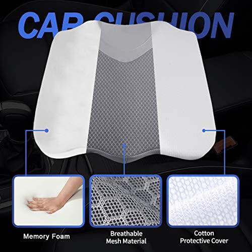 Gray memory foam wedge booster cushion — photo 3