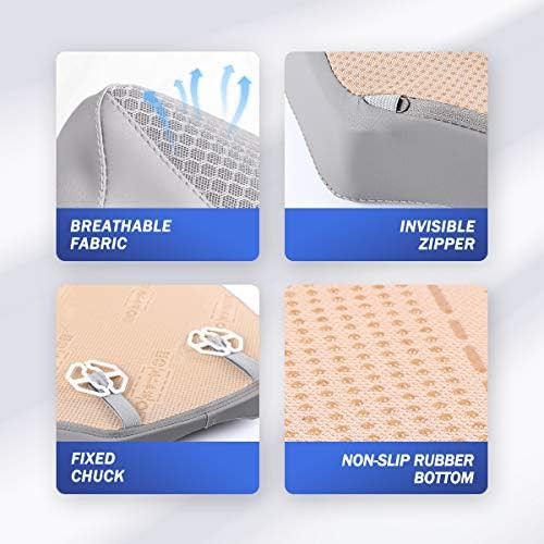 Gray memory foam wedge booster cushion — photo 4