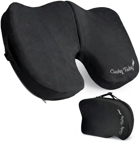 Portable coccyx travel seat pad