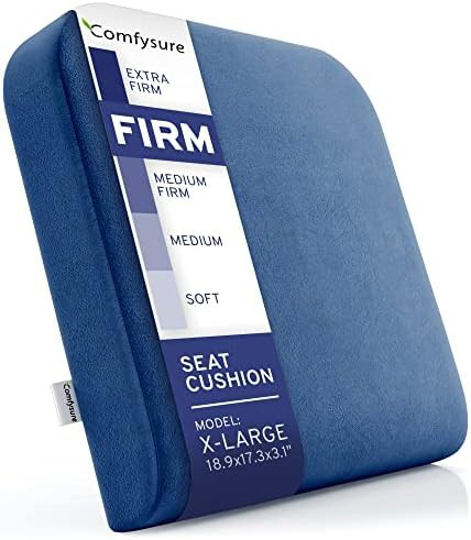 Extra large firm memory foam cushion