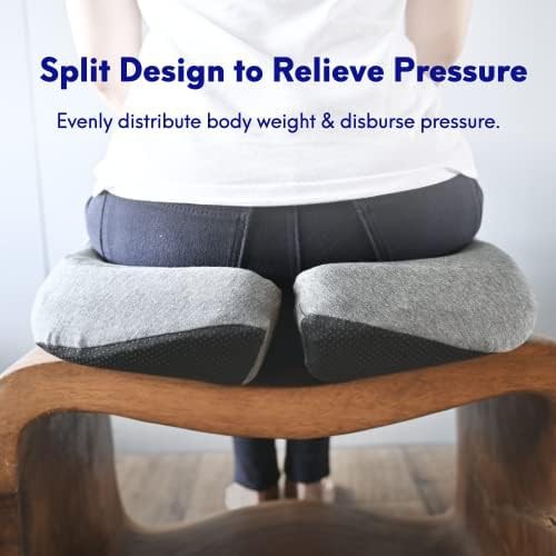 Light grey ergonomic office chair cushion — photo 4