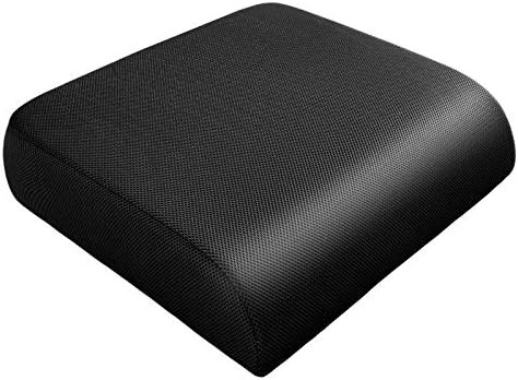 Black gel memory foam thick cushion