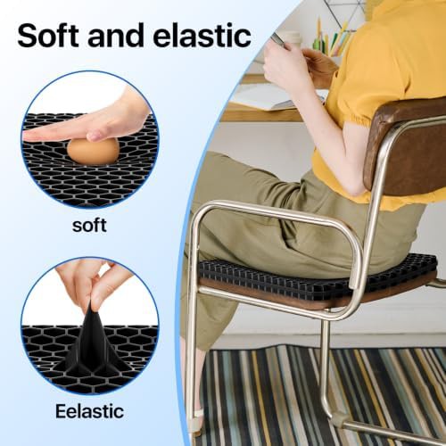 Cooling honeycomb gel chair cushion — photo 4