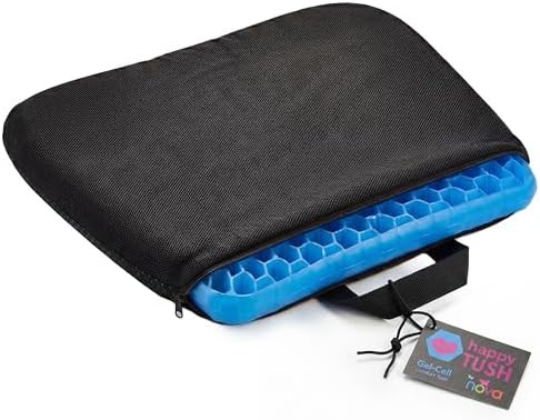 Portable double layer gel seat pad