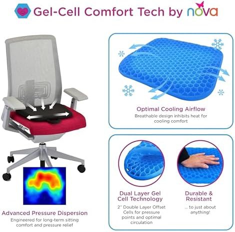 Portable double layer gel seat pad — photo 4