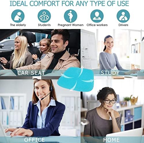 Large cooling gel pad for office chairs — photo 3