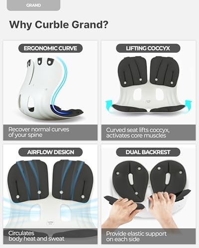 Extra wide ergonomic posture trainer seat — photo 4