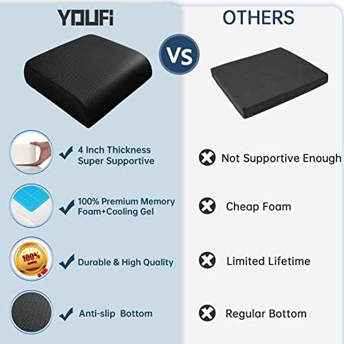 Black gel and memory foam cushion — photo 5