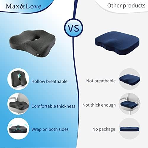 Dark gray memory foam orthopedic cushion — photo 5