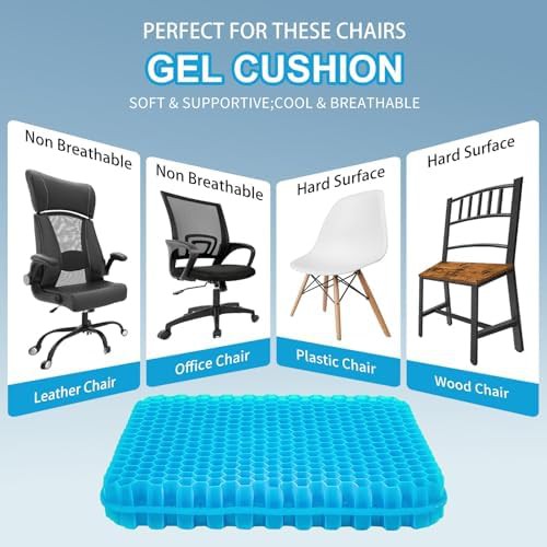 Extra thick gel seat cushion for long sitting — photo 5