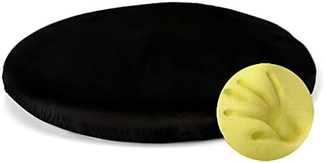 Round black velvet memory foam pad