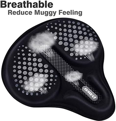 Wide foam and gel bicycle seat pad — photo 4
