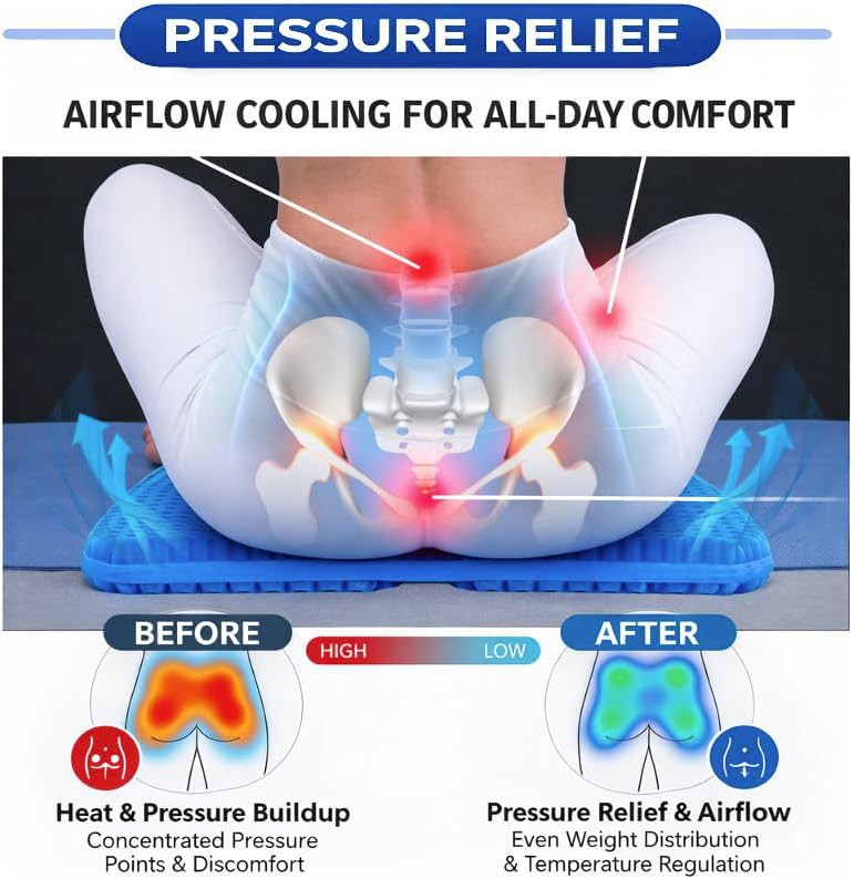 Cooling gel cushion with double handles — photo 3