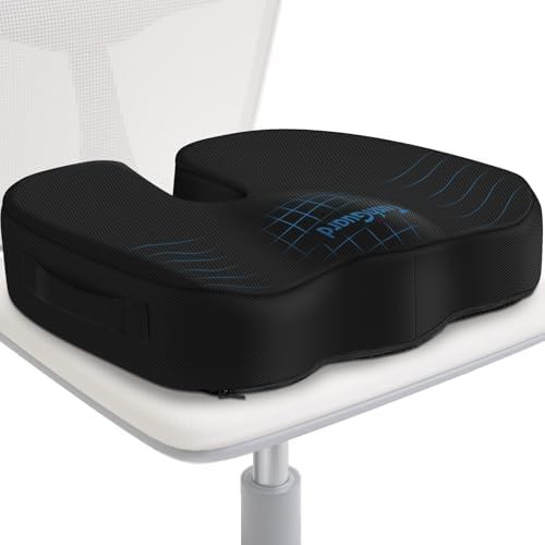 Extra thick black memory foam car cushion