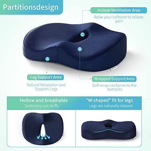 Lumbar and hemorrhoid support pillow set — photo 5