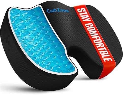 Cooling gel and memory foam cushion