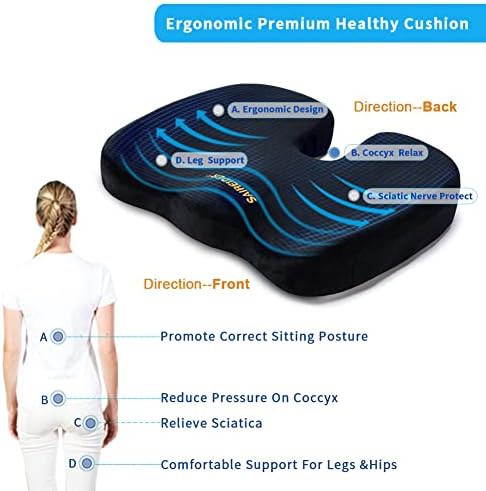 Travel neck pillow and seat cushion bundle — photo 3