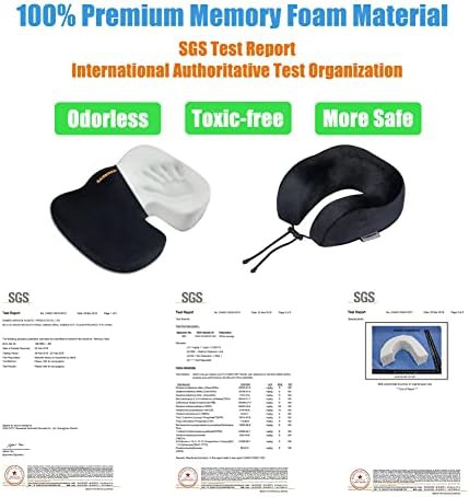 Travel neck pillow and seat cushion bundle — photo 5