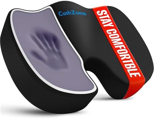Black mesh memory foam chair pad