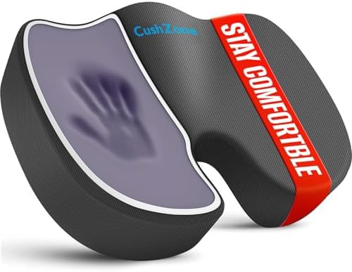 Gray mesh memory foam seat cushion