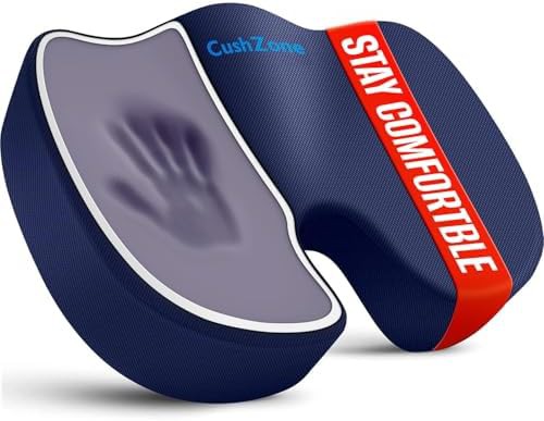 Blue mesh memory foam seat cushion