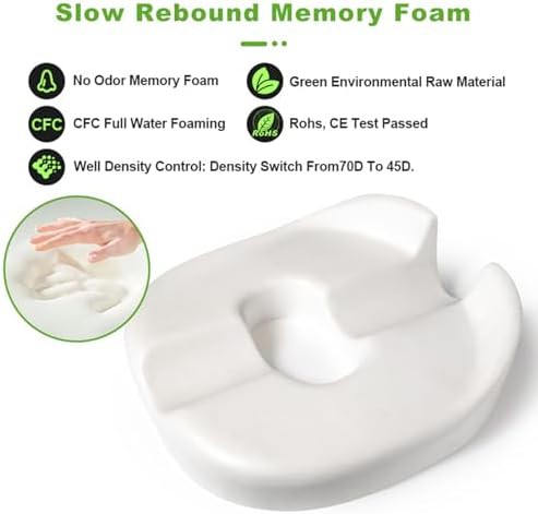Donut shaped memory foam coccyx cushion — photo 3