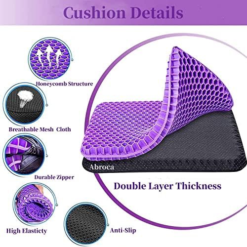 Double thick gel office wheelchair cushion — photo 4