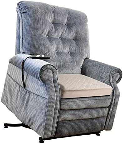 Beige velvet seat cushion for recliner chairs — photo 5