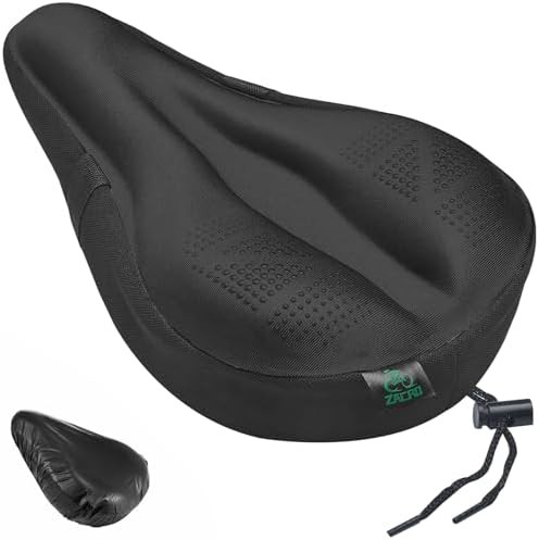 Padded gel unisex bike seat cover
