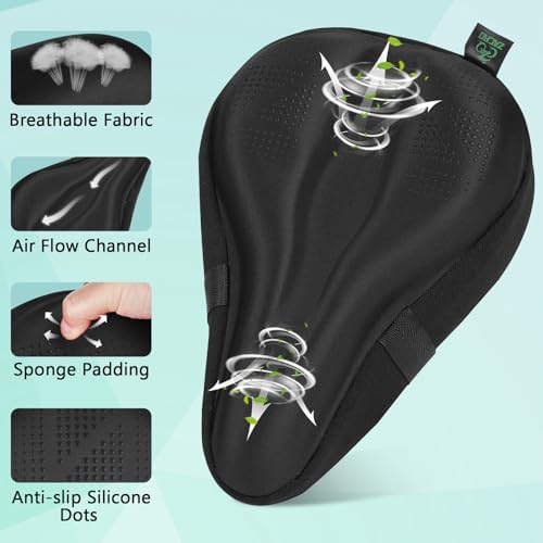Padded gel unisex bike seat cover — photo 3