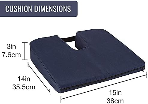 Two pack of navy gradual slope cushions — photo 3