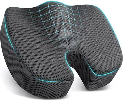Extra large grey sciatica support seat cushion