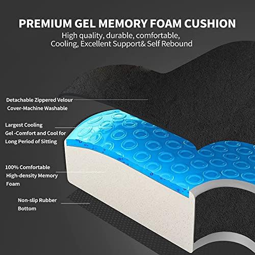 Grey gel orthopedic seat pillow — photo 4
